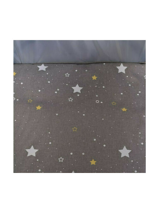 Cangaroo Once Upon A Time Playpen 3 Levels with Changing Table & Mattress Gray 125x62cm