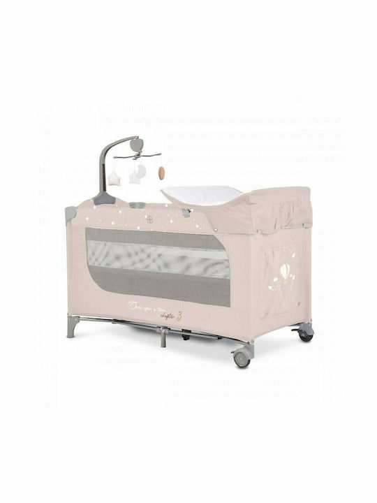 Cangaroo Once Upon A Time Playpen 3 Levels with Changing Table & Mattress Beige 125x62cm