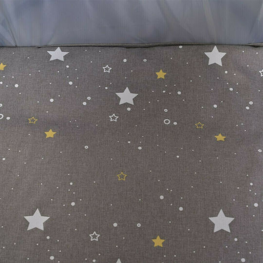 Cangaroo Once Upon A Time Loc de joacă 2 Nivele cu Saltea Gri 125x62cm