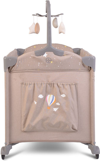 Cangaroo Once Upon A Time Loc de joacă 3 Nivele cu Schimbător & Saltea Bej 125x62cm
