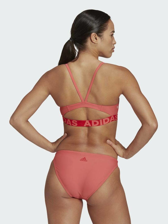 Adidas Beach Αθλητικό Set Bikini Μπουστάκι Semi Turbo/ Vivid Red