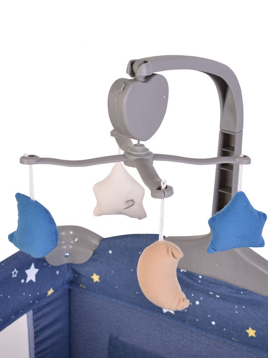 Cangaroo Once Upon A Time Playpen 3 Levels with Changing Table & Mattress Jeans 125x62cm