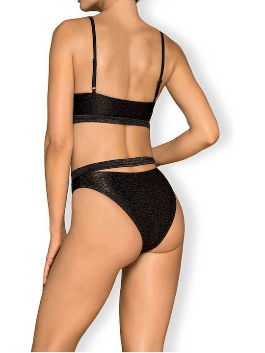 Obsessive Miamelle Set Bikini Μπουστάκι Μαύρο