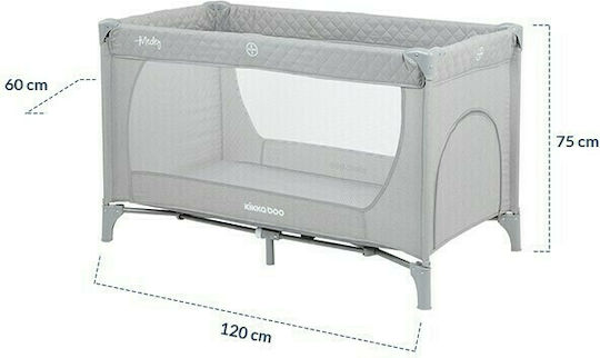 Kikka Boo Medley 2020 Laufstall mit Matratze Gray 125x65cm
