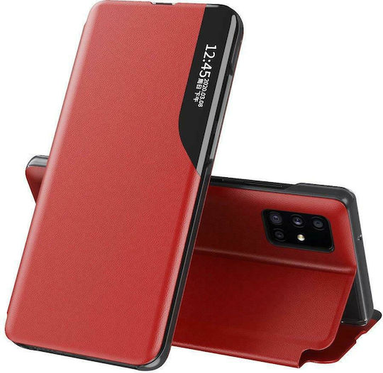 Hurtel Eco Leather View Book Δερματίνης Κόκκινο (Huawei P40)