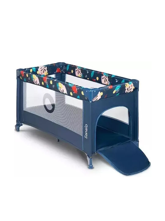 Lionelo Stefi Playpen with Mattress Navy Blue 125x65cm