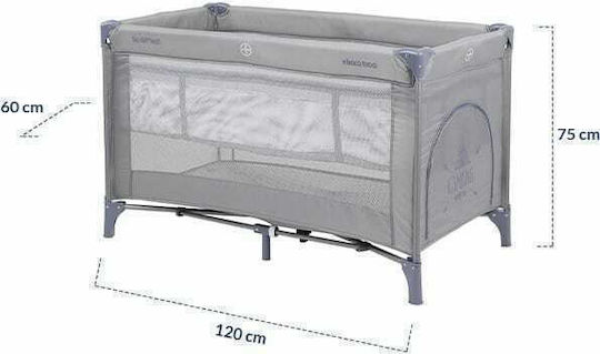 Kikka Boo So Gifted Playpen 2 Levels with Mattress Blue 124x64cm