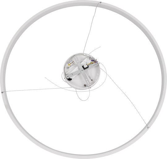 GloboStar Nemesis Κρεμαστό Φωτιστικό Λευκό LED 106x106εκ.