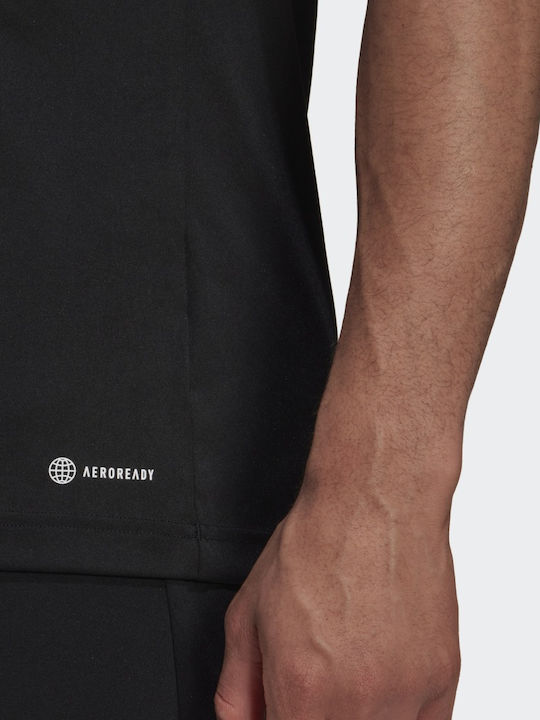 Entrada 22 Aeroready Αθλητικό T-shirt Μαύρο