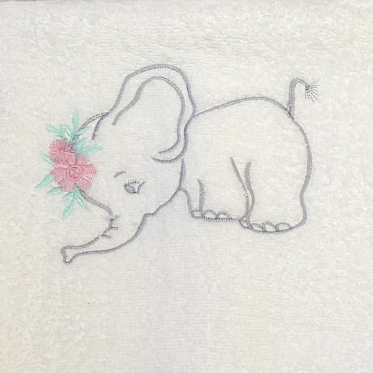 Mouchtaris Collection Комплект Кръщелни Ризи Elephant Бели 3 Бройки