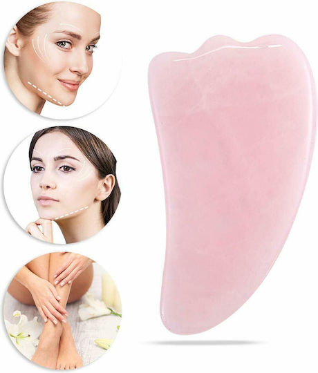 Garden Face Roller & Gua Sha Tool Made of Jade 2pcs