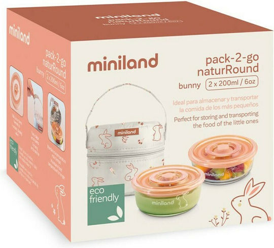 Miniland Pack 2 Go Baby Thermos for Food 330ml
