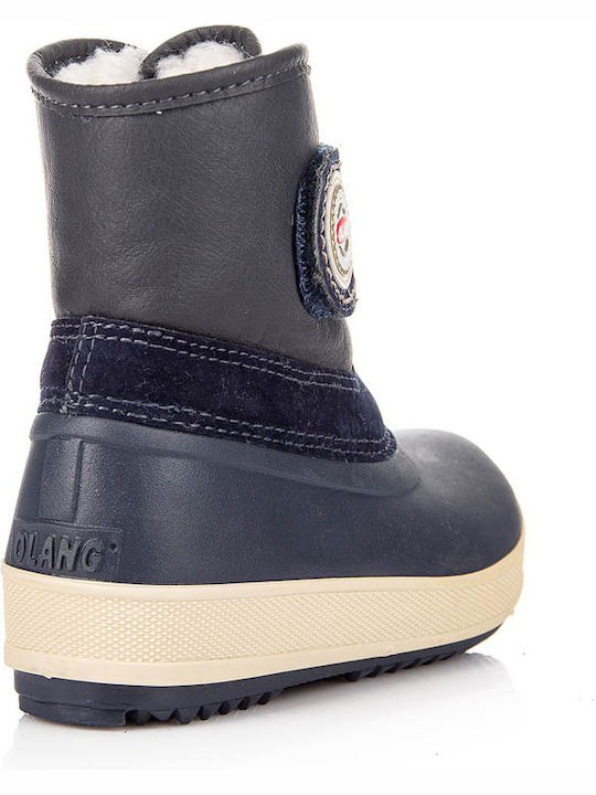 Kinder-Schneestiefel mit Klettverschluss Blau