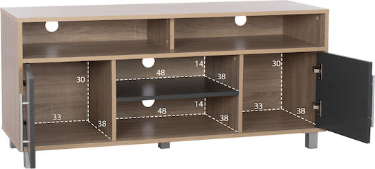 Danna Floor-Standing Sonoma Grey 120x40x55 cm Danna Floor-Standing Sonoma Grey 120x40x55 cm