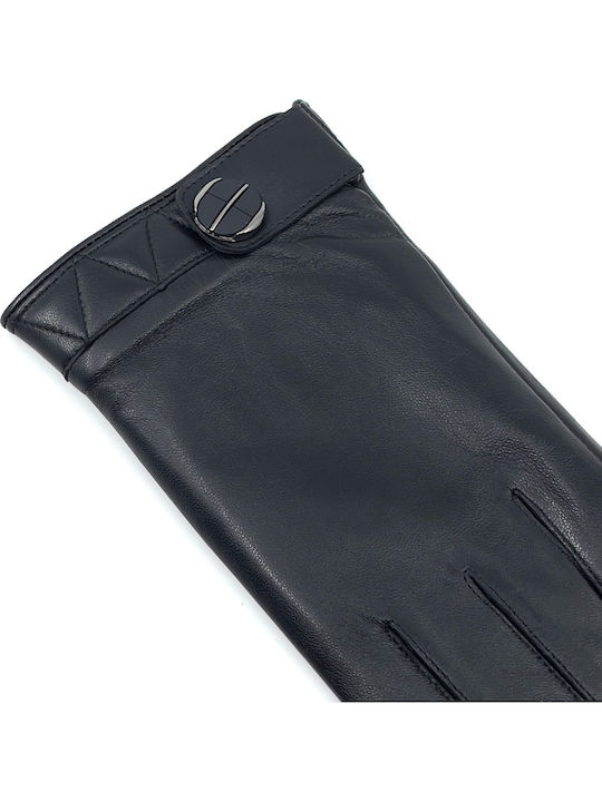 Schwarz Leder Handschuhe Berührung