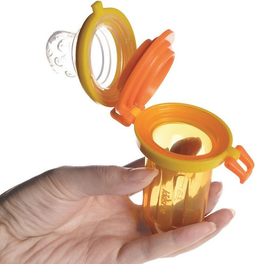 Kidsme Πιπίλα Φαγητού Πορτοκαλί Food Squeezer από Σιλικόνη για 4+ μηνών