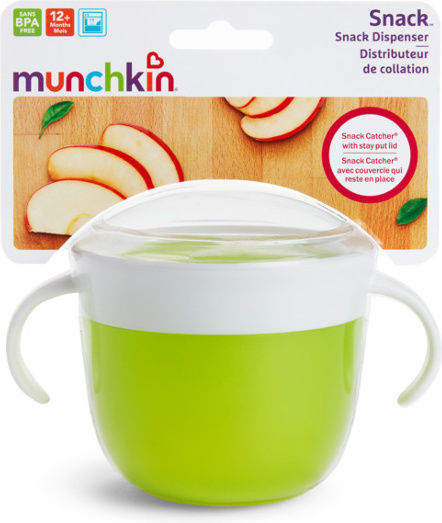 Munchkin Green Snack Container Made of Plastic for 12+ Months