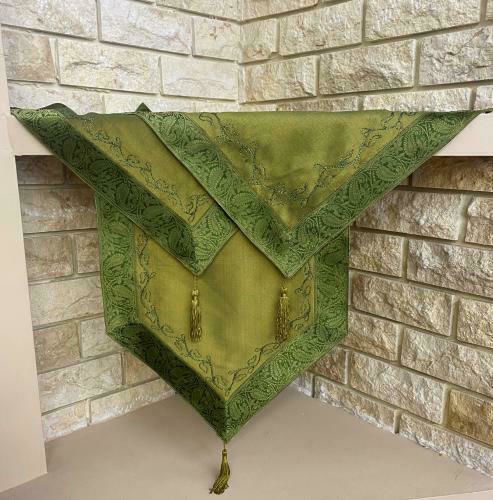 Linea Home Καρέ Σετ 5τμχ 6/110 Emerald 120x120εκ.