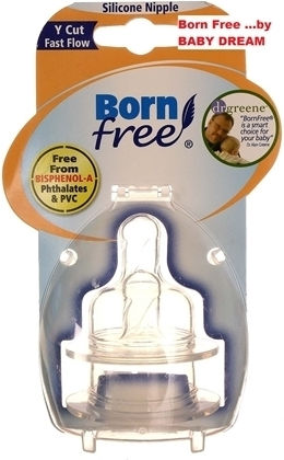Born Free Babyflaschensauger für 3+ Monate 2Stück
