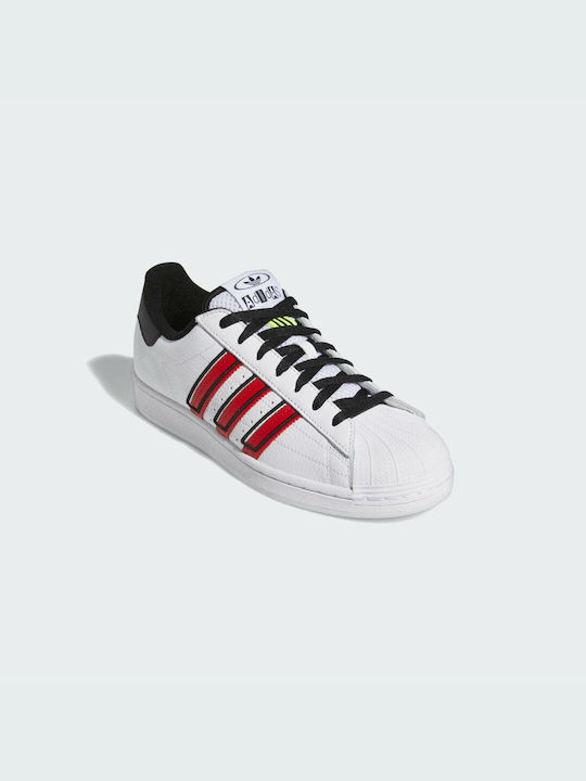 Adidas Superstar Sneakers Cloud White / Vivid Red / Solar Yellow
