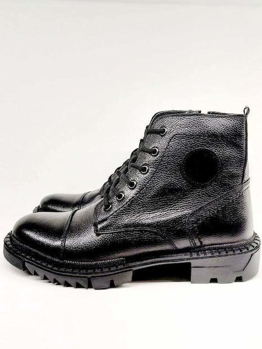 LEATHER SHOES, CODE: TC-024 BLACK