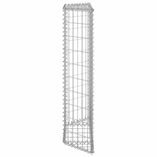 vidaXL Raised Planter Trapezoid Garden Fencing Material 1pcs Silver