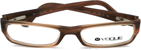 Vogue Men's Acetate Brown Prescription Eyeglass Frame VO2316 1215