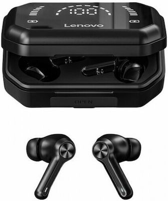 Lenovo LP3 Pro TWS In-ear Bluetooth Handsfree Ακουστικά με Θήκη Φόρτισης Μαύρα