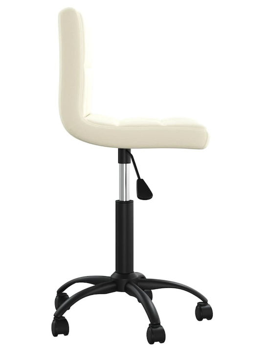 Stuhl mit Rollen Cream 40x47x76cm 1Stück