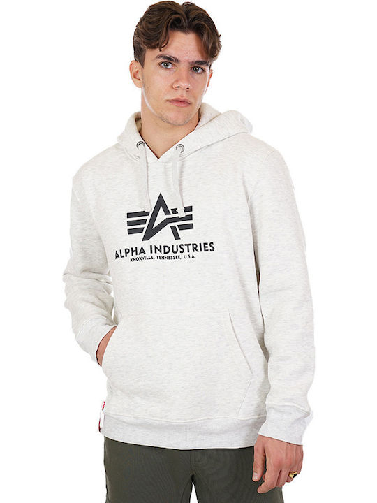 Basic Sweatshirt with Hood Gray