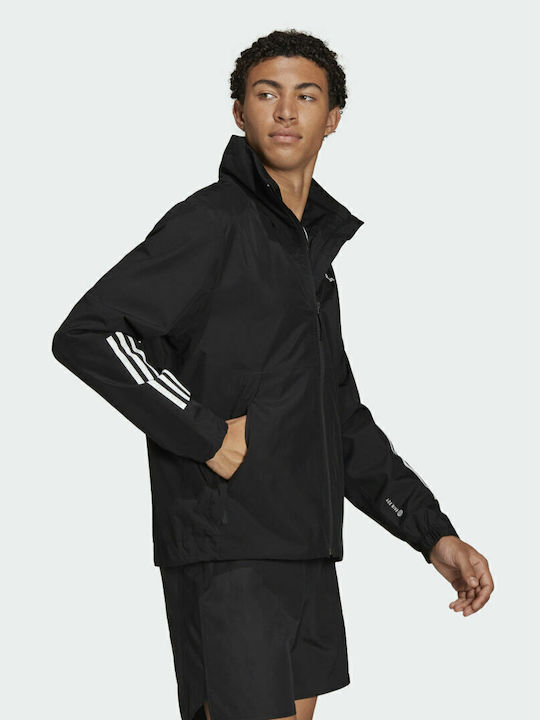 3 Stripes Rain.rdy Sportjacke Schwarz