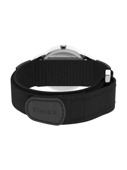 Timex Easy Reader Ceas Baterie cu Negru Curea textilă