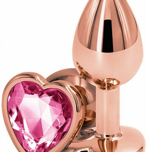 Ns Novelties Rear Assets Heart Анална тапа Small Pink Rose 7см