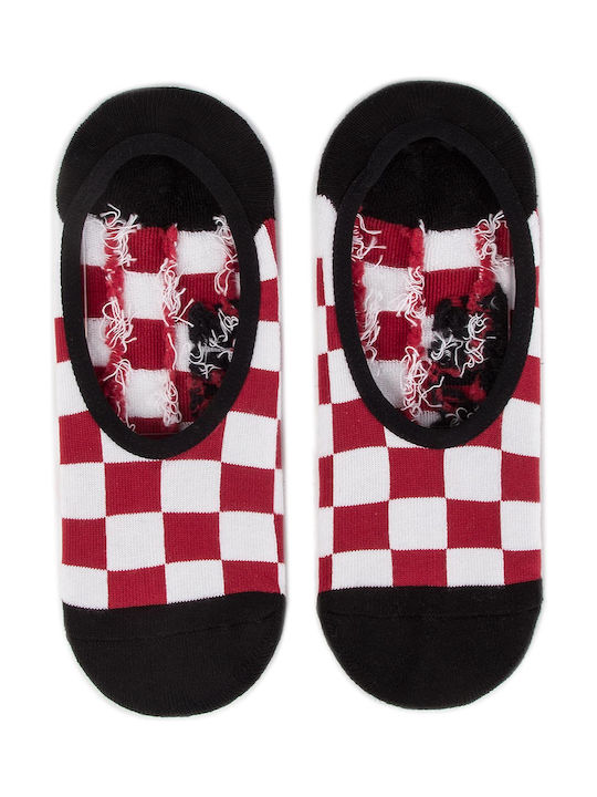Vans Classic Men's Patterned Socks Red/White/Check 3Pack