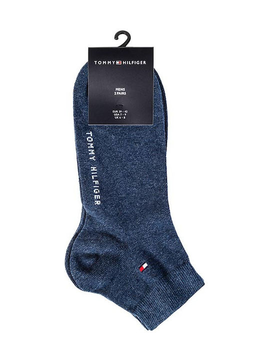 Tommy Hilfiger Men's Solid Color Socks Blue 2Pack