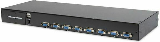 Digitus Modular Console with 17" TFT (43,2cm), 8-port KVM & Touchpad