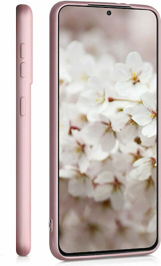 KWmobile Back Cover Σιλικόνης Ροζ Χρυσό (Galaxy S21 5G)