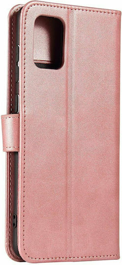 Hurtel Magnet Book Δερματίνης Ροζ (Galaxy A71)