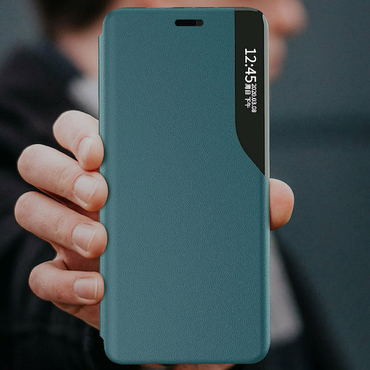 Hurtel Eco Leather View Книга Изкуствена кожа Зелен (iPhone 13 Pro Max)