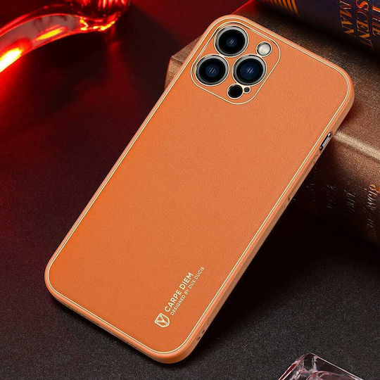 Dux Ducis Yolo Elegant Back Cover Synthetic Leather Orange (iPhone 13 Pro Max)