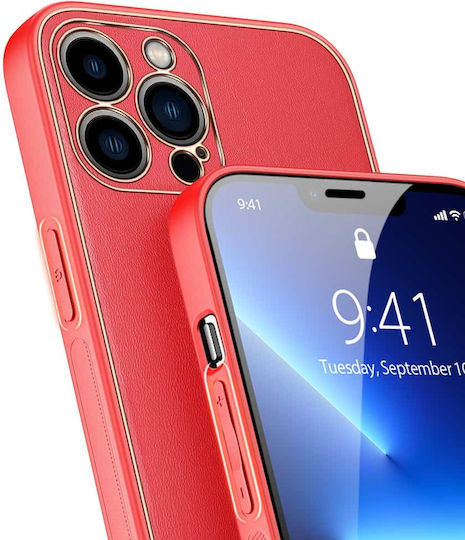 Dux Ducis Yolo Elegant Back Cover Synthetic Leather Red (iPhone 13 Pro Max)