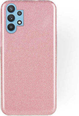 Forcell Shining Umschlag Rückseite Silikon Rosa (Galaxy A32 4G)