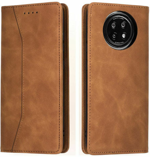Bodycell PU Leather Wallet Synthetic Leather Brown (Redmi Note 9T)