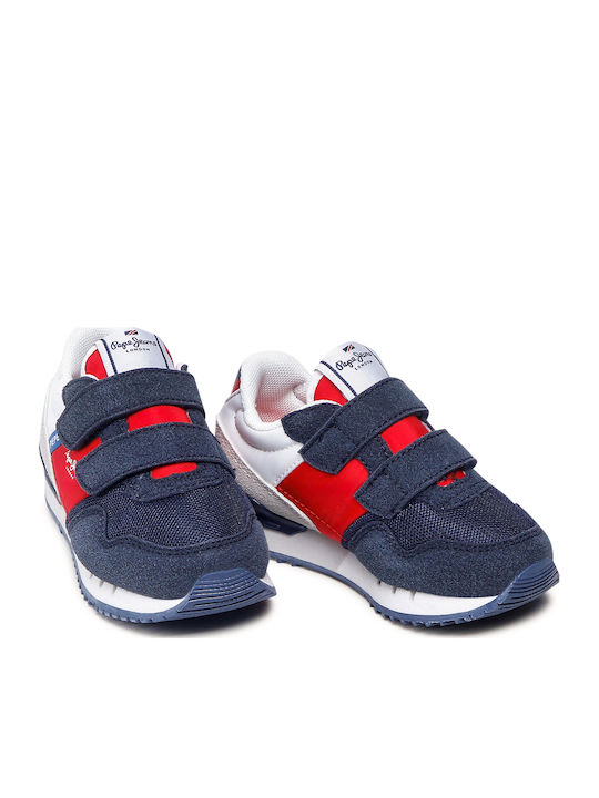 London One Kids Sneakers with Scratch Navy Blue