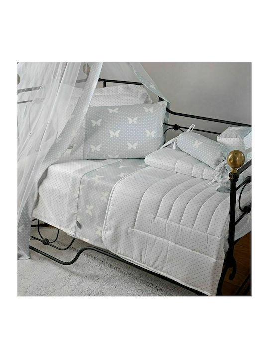 Down Town Home Baby Mosquito Net for Crib with Gray Tulles 500x200cm