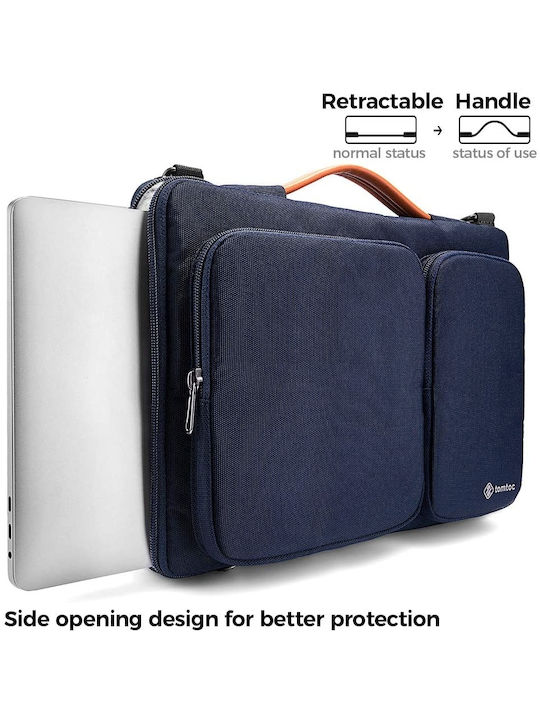tomtoc Versatile A42 Τσάντα Ώμου / Χειρός για Laptop 14" σε Μπλε χρώμα