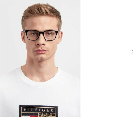 Tommy Hilfiger Мъжки Ацетатен Рамка Кафяв Костенурка TH1907 086