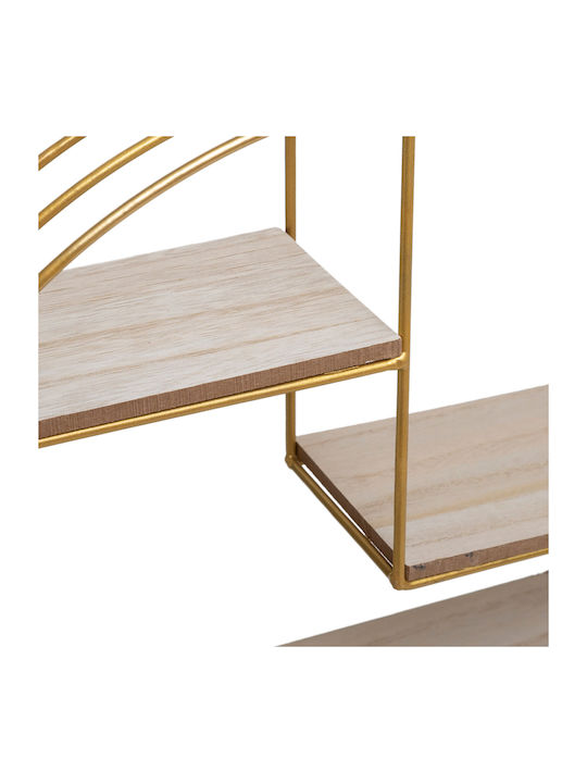 Shelf Wall 166731B Gold / Beige 39.3x10.5x36cm