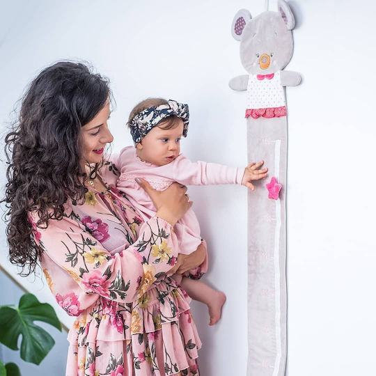Babyono Αναστημόμετρο Suzie η Αρκουδίτσα από Ύφασμα Μπεζ
