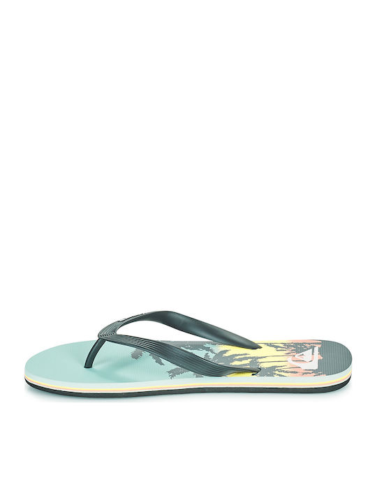 Molokai Art Men's Flip Flops Black